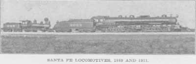 Santa Fe Locomotives, 1869 and 1911