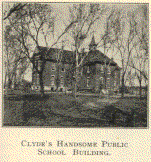 CLYDE'S HANDSOME PUBLIC
SCHOOL BUILDING.