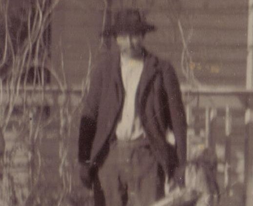 Thurman 'Tull' Balding at the Bissantz House, Sun City, Barber County, Kansas.  