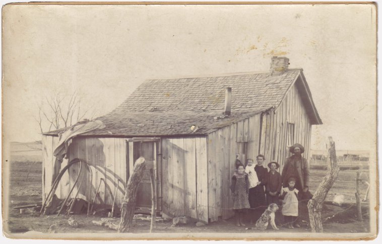 The Sam and Mary Helton family of Sun City, Barber County, Kansas.