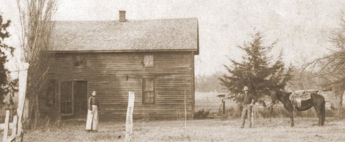 Alice Marion Rowley Hoagland and Homer Fred Hoagland near Sun City, Kansas.

Photo courtesy of Elizabeth (Covington) Hoagland.