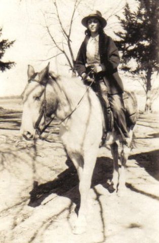 Nina Elloise Leffler on horseback.

Photo courtesy of Kim Fowles.