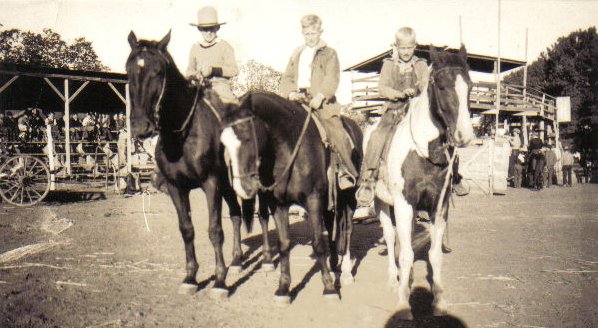 From left: Mark McLain, J.R. Massey and Nate Massey at McLain's Roundup.

Photo courtesy of Brenda McLain.