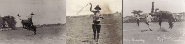 Marion Francis McLain: Founder of the McLain Roundup rodeo at Sun City, Barber County, Kansas.