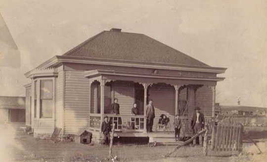 Bissantz House, Sun City, Barber County, Kansas.  Photo from the Kim Fowles Collection.