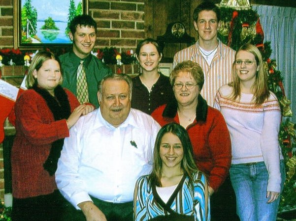 James & Kathleen  Garten with their grandchildren, Christmas, 2005.

Left to right: Shelby Garten, James Plaster, Brittany Plaster, Scott Jones, Lindsey Jones, Shauna Plaster (front), and seated: James and Kathleen Garten.

Photos courtesy of Bonnie (Garten) Shaffer.