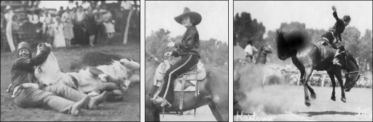 Three photographs of Fox Hastings at McLain's Roundup near Sun City, Kansas.

Photos by Homer Venters, copyright Mike Venters 2005. All rights reserved.