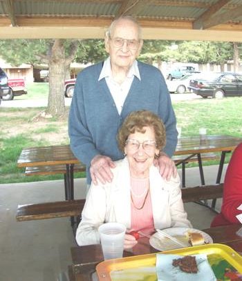 Dr. Hoffer and his wife Turelda during a recent visit to Medicine Lodge.