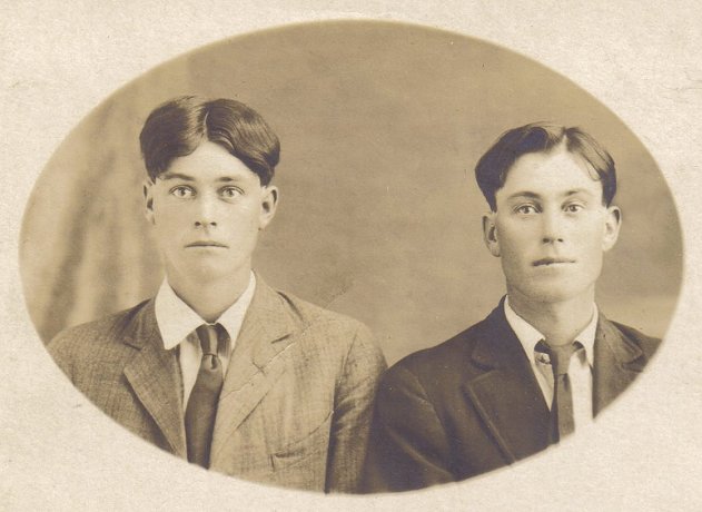 Ed and Nick Larkin of Barber County, Kansas.

Photo courtesy of Beth (Larkin) Davis.