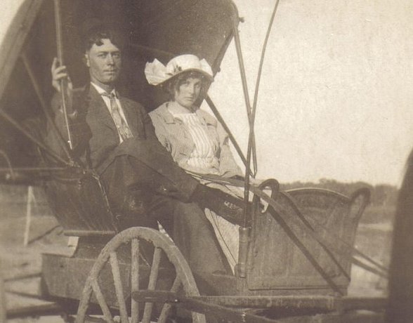 Nick and Della (Helton) Larkin of Barber County, Kansas.

Photo courtesy of Beth (Larkin) Davis.