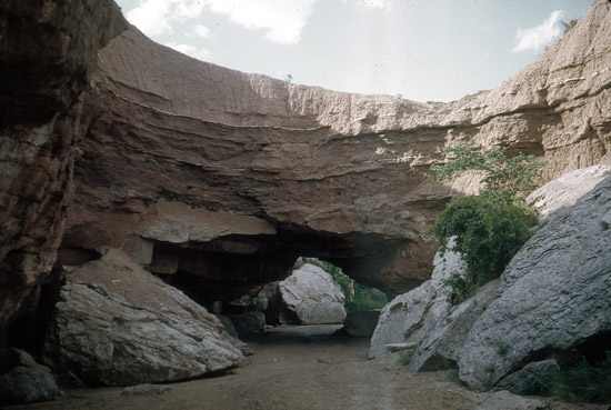 Natural Bridge Over Bear Creek.

Photo by Stan Roth.