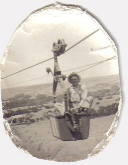 Aerial tram used at the gypsum quarry near Sun City, Barber County, Kansas.

Photo courtesy of Elloise Leffler.