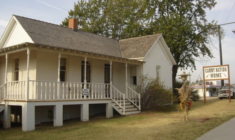 Carry Nation Home, Medicine Lodge, Barber County, Kansas.

Photo by Nathan Lee, October 2006.