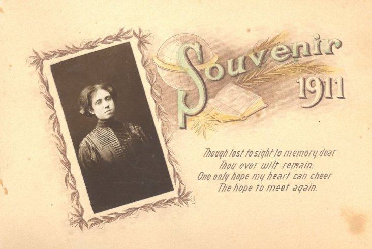 Cover of souvenir booklet, Isabel Public School, 1911, Barber County, Kansas.