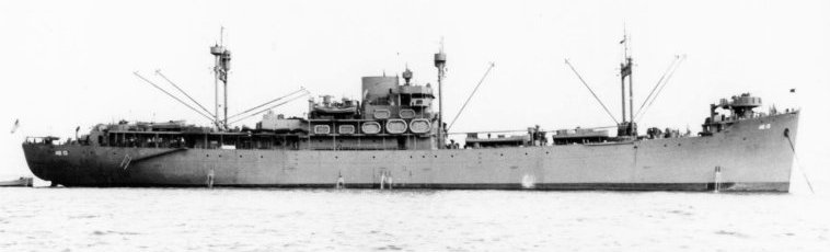 USS Griffin (AS-13) at anchor off San Francisco, CA, 22 April 1943.

Photo from the US Navy archives.