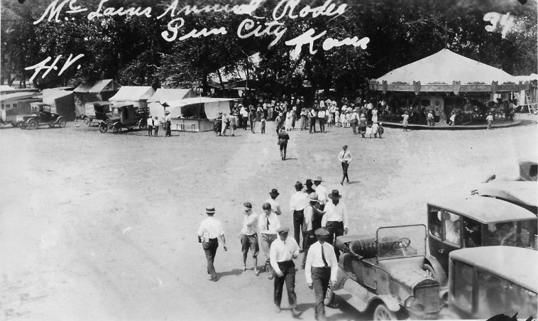 McLain Roundup, Sun City, Barber County, Kansas.   Photo by Homer Venters, courtesy of his great-nephew, Mike Venters. 