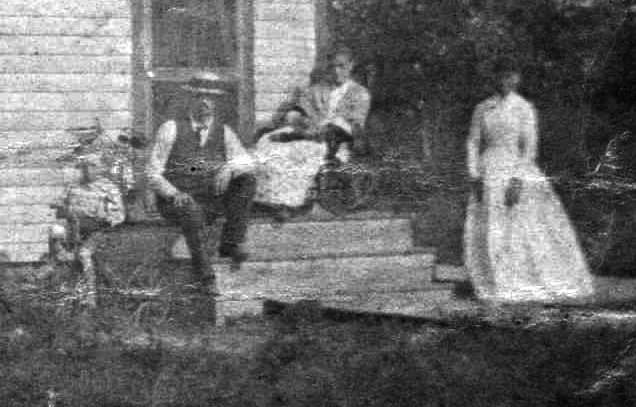 The Home of Elmer and Jane 'Jennie' Woodworth in Hazelton, Barber County, Kansas. (Detail).

Photo courtesy of Jim Woodworth, Ann Arbor, Michigan, 28 September 2006.