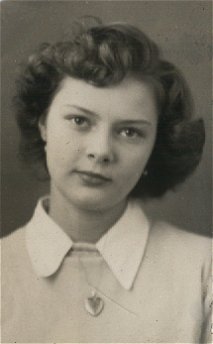 Marjorie Brewer, 1947-48 school year, Protection, Comanche County, Kansas. Photo from the collection of Alice (Norton) Bergeman.