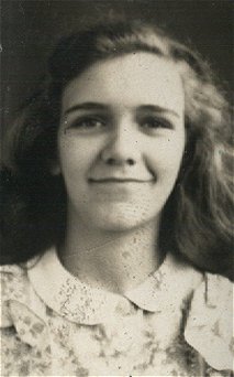 Beverly Hoosier, 1945-46 school year, Protection, Comanche County, Kansas. Photo from the collection of Alice (Norton) Bergeman.