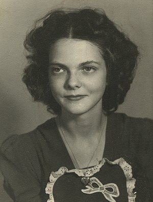 Marcelline Hughes, age 14, October 11th, 1945. Eighth grade,  Protection, Comanche County, Kansas. Photo from the collection of Alice (Norton) Bergeman.