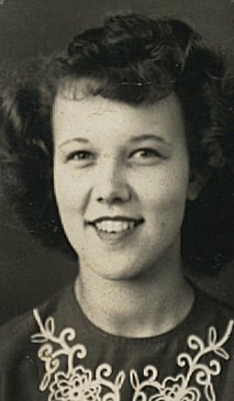 Josephine Jantzen, 1945-46 school year, Protection, Comanche County, Kansas. Photo from the collection of Alice (Norton) Bergeman.