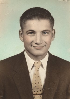 Donald Eugene Norton, Senior Graduation photo. Protection High School Class of 1955, Comanche County, Kansas. Photo from the collection of Alice (Norton) Bergeman.