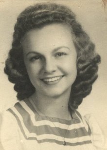 Nina Hope Annis, English teacher in Wilmore HIgh School, Wilmore, Ks, about 1943. Photograph from the collection of Wendel G. Ferrin