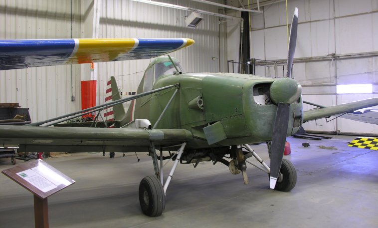 Richard L. Beeley's Aero Commander CallAir A-9B cropduster aircraft at the Mid-America Air Museum, Liberal Municipal Airport, Liberal, Kansas.

Photo courtesy of Al Pruett