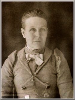 Sarah (Clark) Bickford, wife of Chaucla M. Bickford. She was born  August 19, 1841 in Tiffin, Seneca County, Ohio, and died  February 22, 1933 at Helena, Alfalfa Co., Oklahoma. Photo courtesy of David & Mary (Kane) Bickford.