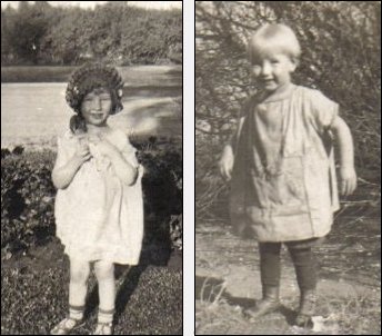 Gloria Dean Wilson, 2 years old at left, 3 years old at right.

Photo courtesy of Rhonda (Cline) Nickel.