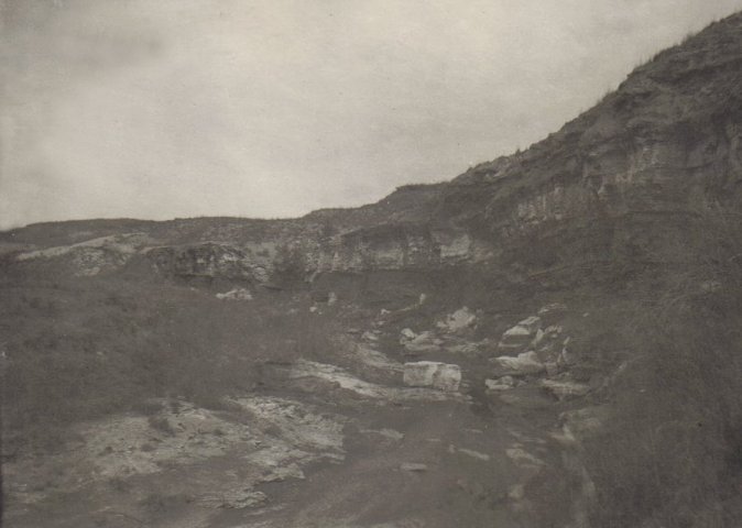 Cliff scene, possibly in southeastern Comanche County, Kansas.

Photo courtesy of Rhonda (Cline) Nickel.