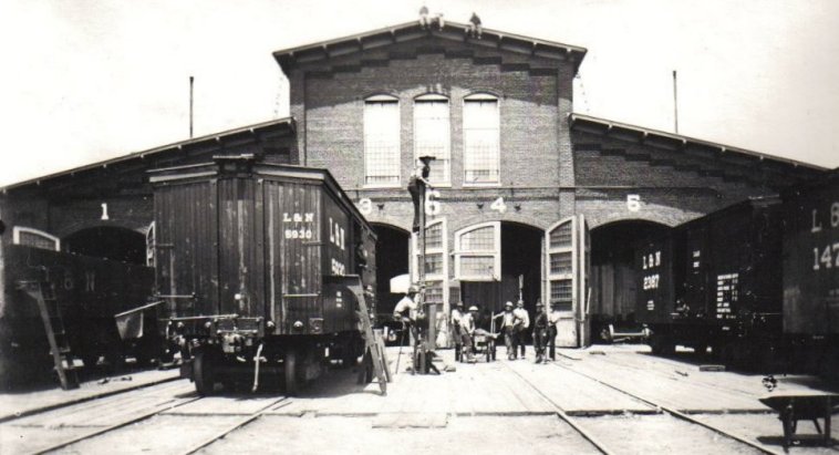 Train Shop, probably the Howell Railroad Shop in Evansville, Indiana.

Photo courtesy of Rhonda (Cline) Nickel.