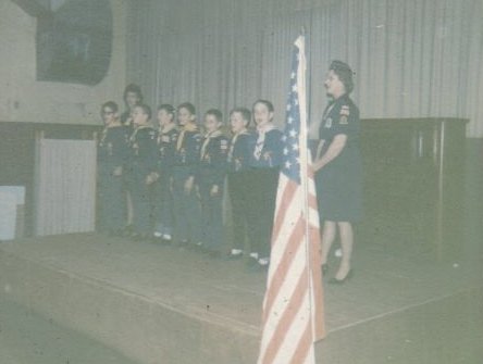 Cub Scout troop during program at Veteran's Building in Coldwater.

Photo courtesy of Rhonda (Cline) Nickel.