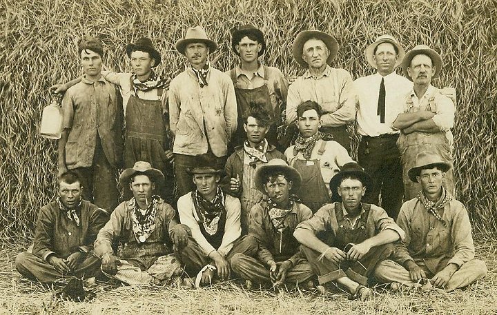 Bottom Row (L-R)  1. _? 2. Bill Hackney   3. Roy Deewall  4. Tant Hackney  5. Roy Hagan  6. Tint Harness.  

Middle Row (L-R)  7. George Deewall  8. Paul Deewall

Back Row (L-R)   9. _?  10. _?  11. Paul Knecht  12.  Herlie Gard  13.  Eli Harbaugh  14. Oscar Taylor  15. Richard Hackney. 

Photograph from the collection of Robert D. 'Bob' Hackney, courtesy of Bobbi (Hackney) Huck.