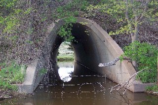 A culvert under Highway 160 in 2004. Photo by Phyllis Scherich.