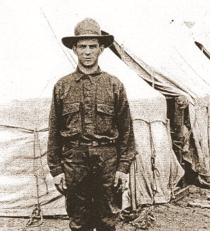 Harrison Metzker, American Expeditionary Forces, 89th Division as a member of Co. L. 353rd Infantry, the A1 1-Kansas Regiment.