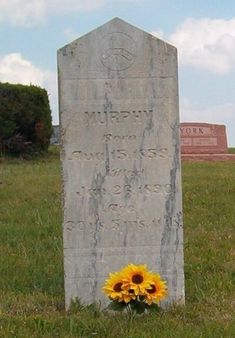 Gravestone of Wilford D. Murphy, Crown Hill Cemetery near Coldwater, Comanche County, Kansas. Photo by Bobbi Huck.