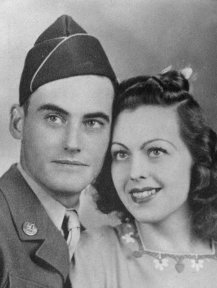 Sgt. Melvin Verl Park, US Army,with his bride, Winnifred Wray.

CLICK HERE FOR LARGER IMAGE.