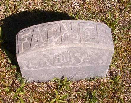 Headstone for William Reed: FATHER,

Crown Hill Cemetery, Comanche County, Kansas.

Photo by Bobbi (Hackney) Huck.