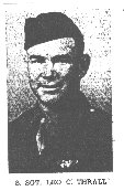 Leo Curtis Thrall, Technical Sergeant, U.S. Army Air Forces, 37254188, 579th Bombardment Squadron, MIA 4 Oct 1943.

Photo published in The Western Star, October 15, 1943.