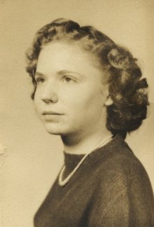 Marie Trummel of Wilmore, Ks, 1943 or 1944. Photograph from the collection of Wendel G. Ferrin