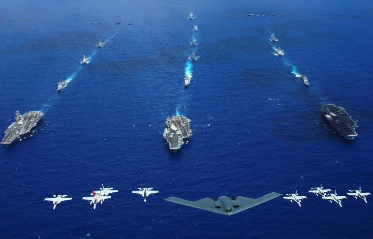 U.S. Navy and U.S. Air Force Joint Exercise, 2006.

Unclassified, publicly-released USN photo courtesy of ET2 (SW) C.J. Huck, USN.