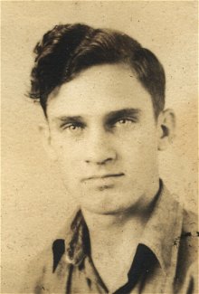 Paul Ward, 7th grade, 1940-41. Photograph from the collection of Wendel G. Ferrin. This photo is from a page titled My School Chums in a scrapbook of photos of class mates in Wilmore, Kansas.