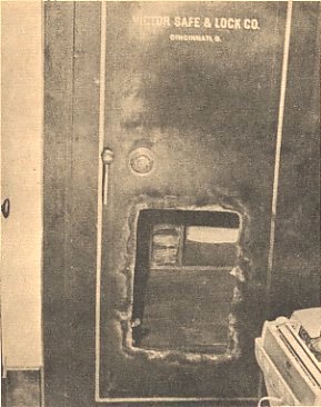 The Wilmore State Bank's vault safe.