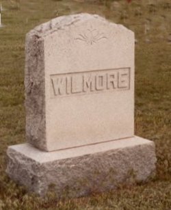 Wilmore gravestone, Wilmore Cemetery, Wilmore, Comanche County, Kansas. Photo by John Edward (Ed) Schrock, used with permission of Janet Schrock Hubbard.