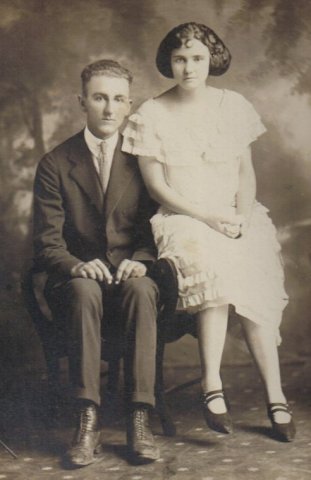 Fay and Vertie Wilson at the time of their wedding.

Photo courtesy of Rhonda (Cline) Nickel.