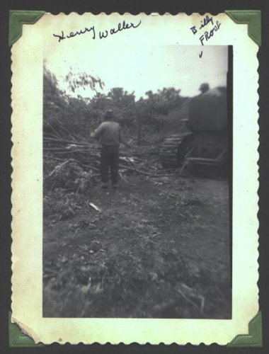 Aftermath of the May 20, 1949, tornado which hit Wilmore, Kansas. Photograph by J.R. & Gloria Cline, from the collection of Rhonda Nickel.