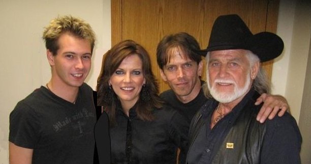 Left to right: Rick Schiff, Martina (Schiff) McBride, Marty Schiff and Daryl Schiff on the evening they performed as a band at the 01 Oct 2006 Wilmore Opry at the Heritage Center near Medicine Lodge, Kansas.

Photo courtesy of Deanie Schiff.