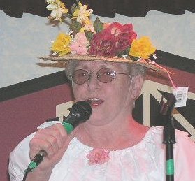 'Minnie Pearl'  (Myrna Bumgarner) comedy routine at the Wilmore Opry.