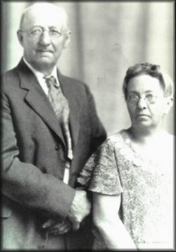  Elmer Ellsworth Bickford with his wife,  Rebecca (Whitehead) Bickford. Photo courtesy of David & Mary (Kane) Bickford.